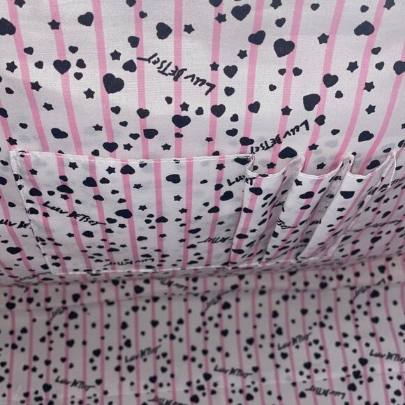 Luv Betsey Pink Quilted Cat Face With Shoulder Strap & Gold Accents Duffle Bag - Picture 13 of 15